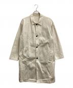 PRADAプラダ）の古着「ステンカラーコート」｜アイボリー