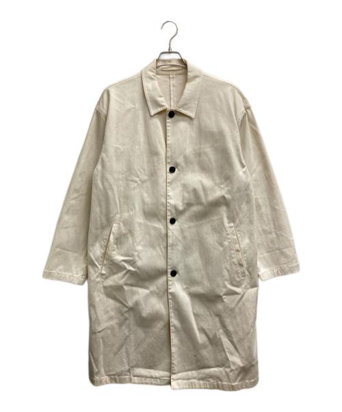 PRADA（プラダ）PRADA (プラダ) ステンカラーコート アイボリー サイズ:Lの古着・服飾アイテム