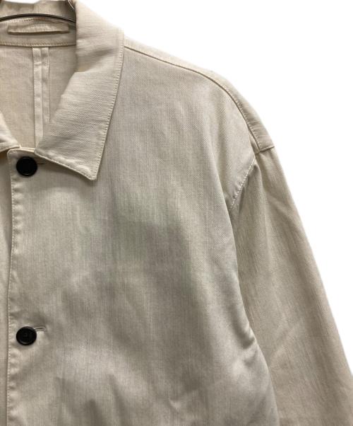 PRADA（プラダ）PRADA (プラダ) ステンカラーコート アイボリー サイズ:Lの古着・服飾アイテム