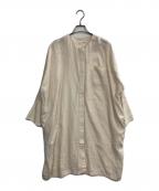 evam evaエヴァムエヴァ）の古着「water linen tunic」｜アイボリー