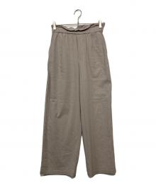 JOURNAL STANDARD（ジャーナルスタンダード）の古着「ウォッシャブルコットンリネンVIS ストレートパンツ」｜グレー