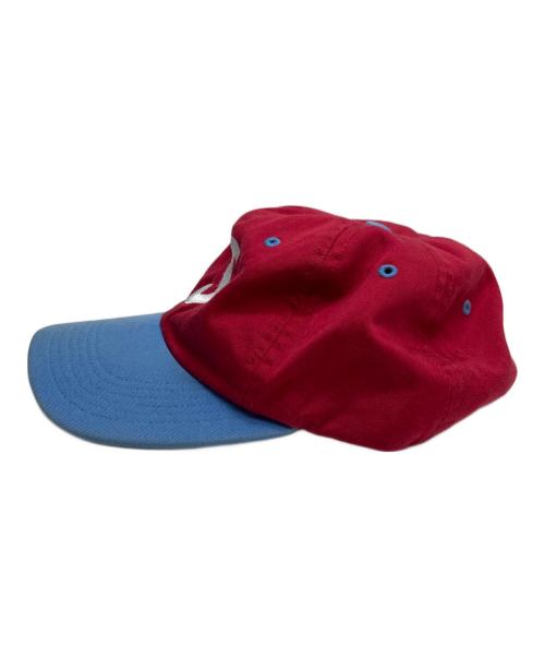 SUPREME（シュプリーム）Supreme (シュプリーム) s logo 6-panel cap レッド×ブルーの古着・服飾アイテム
