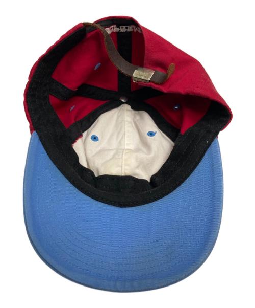 SUPREME（シュプリーム）Supreme (シュプリーム) s logo 6-panel cap レッド×ブルーの古着・服飾アイテム