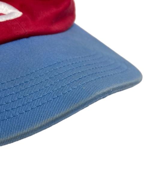 SUPREME（シュプリーム）Supreme (シュプリーム) s logo 6-panel cap レッド×ブルーの古着・服飾アイテム