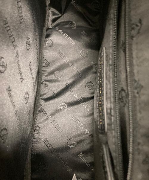 Maison de FLEUR（メゾンドフルール）Maison de FLEUR (メゾンドフルール) クロコ型押しバッグ ブラックの古着・服飾アイテム