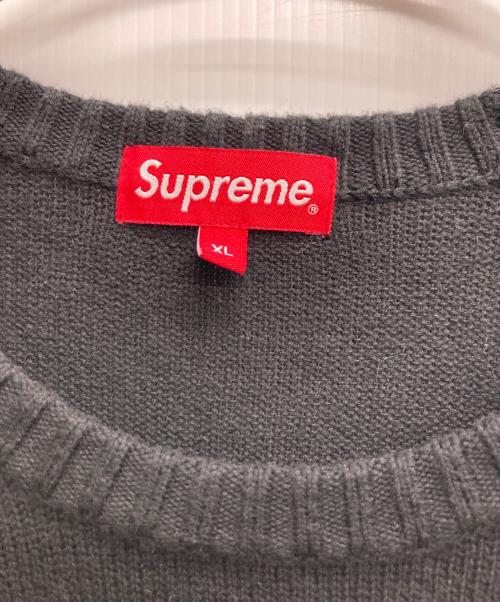 SUPREME（シュプリーム）Supreme (シュプリーム) tonal paneled sweater ブラック サイズ:XLの古着・服飾アイテム