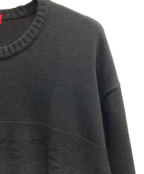 SUPREME（シュプリーム）Supreme (シュプリーム) tonal paneled sweater ブラック サイズ:XLの古着・服飾アイテム