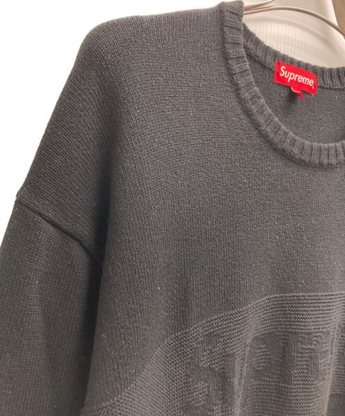 SUPREME（シュプリーム）Supreme (シュプリーム) tonal paneled sweater ブラック サイズ:XLの古着・服飾アイテム