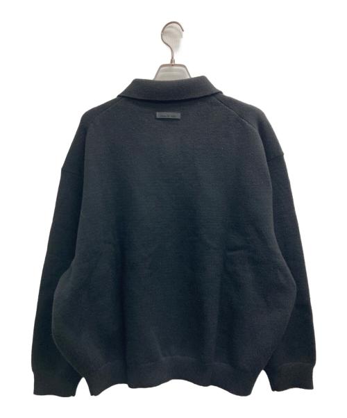 FOG ESSENTIALS（フィアオブゴッド エッセンシャル）FOG ESSENTIALS (フィアオブゴッド エッセンシャル) KNIT POLO ブラック サイズ:Mの古着・服飾アイテム