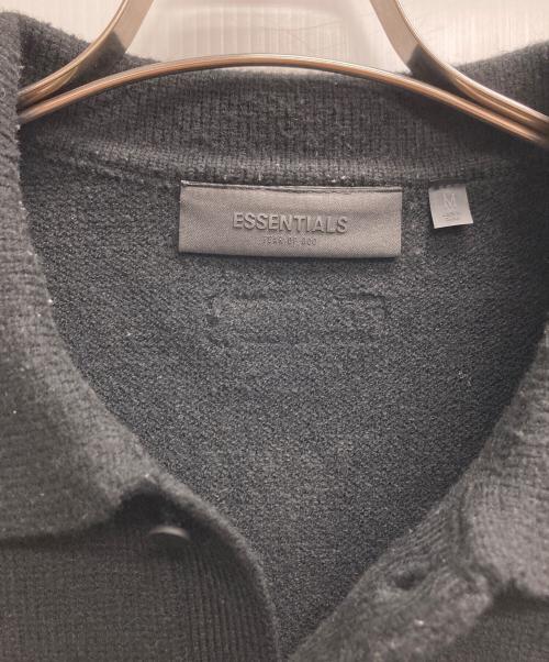 FOG ESSENTIALS（フィアオブゴッド エッセンシャル）FOG ESSENTIALS (フィアオブゴッド エッセンシャル) KNIT POLO ブラック サイズ:Mの古着・服飾アイテム