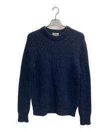 Acne studios（アクネ ストゥディオス）の古着「クルーネックニット」｜ネイビー