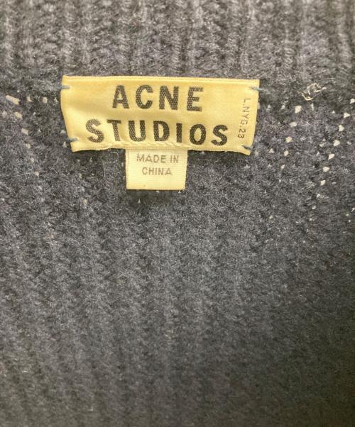 Acne studios（アクネ ストゥディオス）ACNE STUDIOS (アクネ ストゥディオス) クルーネックニット ネイビー サイズ:XSの古着・服飾アイテム