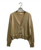 NAVAナヴァ）の古着「ラメニットカーディガン」｜ベージュ