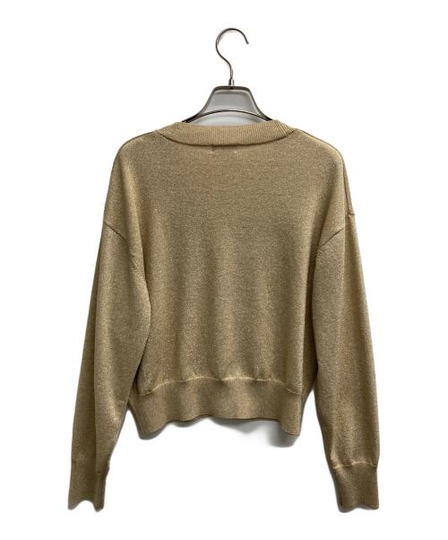 NAVA（ナヴァ）NAVA (ナヴァ) ラメニットカーディガン ベージュ サイズ:1の古着・服飾アイテム