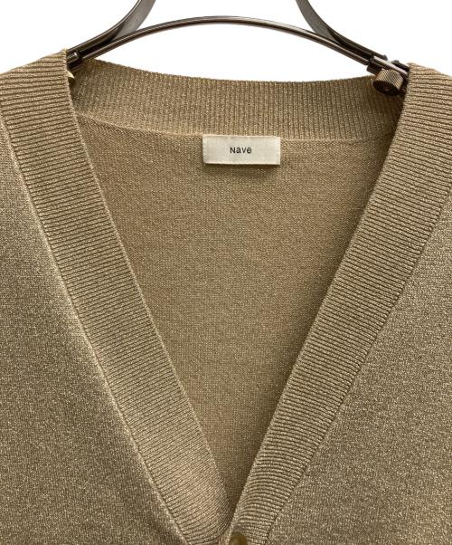 NAVA（ナヴァ）NAVA (ナヴァ) ラメニットカーディガン ベージュ サイズ:1の古着・服飾アイテム