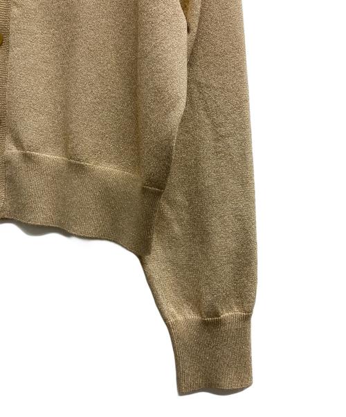 NAVA（ナヴァ）NAVA (ナヴァ) ラメニットカーディガン ベージュ サイズ:1の古着・服飾アイテム