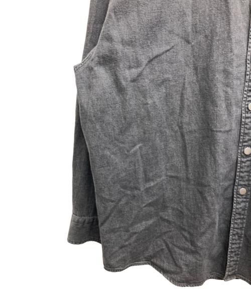 FAT（エフエーティー）FAT (エフエーティー) TACK Dデニムシャツ グレー サイズ:Sの古着・服飾アイテム