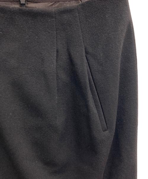 CELINE（セリーヌ）CELINE (セリーヌ) ウールミニスカート ブラウン サイズ:３６の古着・服飾アイテム