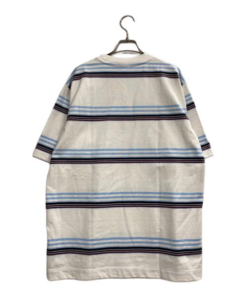 LACOSTE（ラコステ）LACOSTE (ラコステ) BEAMS (ビームス) ボーダーカットソー ホワイト サイズ:Lの古着・服飾アイテム
