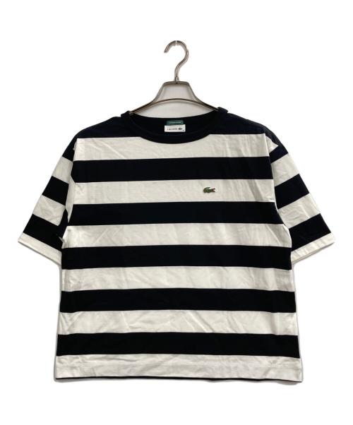 LACOSTE（ラコステ）LACOSTE (ラコステ) BEAMS BOY (ビームスボーイ) ボーダーTシャツ ネイビー サイズ:36 未使用品の古着・服飾アイテム