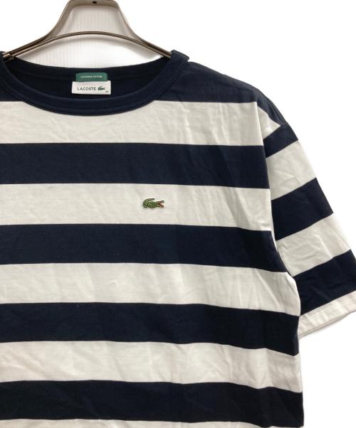 LACOSTE（ラコステ）LACOSTE (ラコステ) BEAMS BOY (ビームスボーイ) ボーダーTシャツ ネイビー サイズ:36 未使用品の古着・服飾アイテム