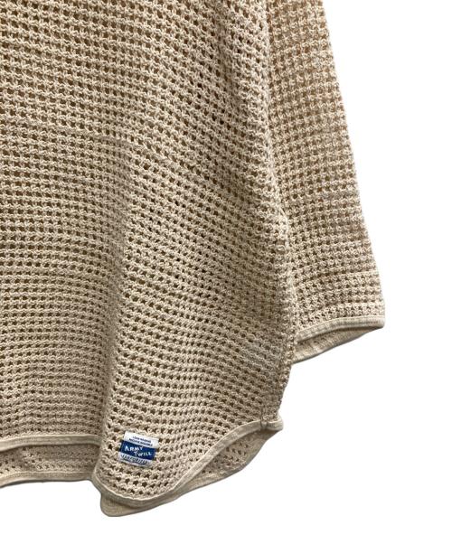 ARMY TWILL（アーミーツイル）ARMY TWILL (アーミーツイル) MESH かぎ編み メッシュパーカー 7分袖 アイボリー サイズ:Mの古着・服飾アイテム