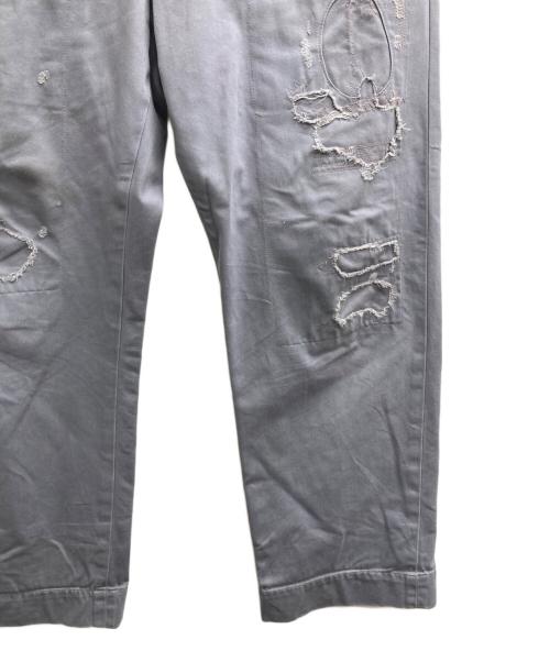 RRL（ダブルアールエル）RRL (ダブルアールエル) ダメージリペア加工パンツ グレー サイズ:31の古着・服飾アイテム