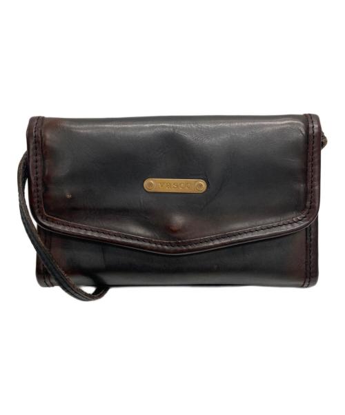 vasco（ヴァスコ）VASCO (ヴァスコ) レザーショルダーウォレット ブラウンの古着・服飾アイテム