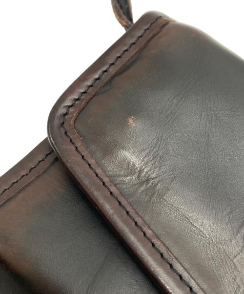 vasco（ヴァスコ）VASCO (ヴァスコ) レザーショルダーウォレット ブラウンの古着・服飾アイテム