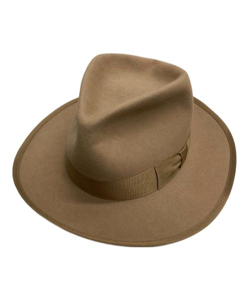 MR FATMAN（ミスターファットマン）MR FATMAN (ミスターファットマン) ウールハット ベージュ サイズ:表記無し（実寸サイズをご参照下さい）の古着・服飾アイテム