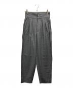 6(ROKU) BEAUTY&YOUTHロク ビューティーアンドユース）の古着「WOOL CHINZES PANTS」｜グレー