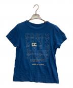 45Rフォーティファイブ・アール）の古着「刺繍ロゴ天竺Tシャツ」｜インディゴ