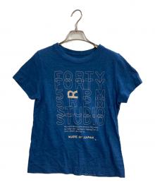 45R（フォーティファイブ・アール）の古着「刺繍ロゴ天竺Tシャツ」｜インディゴ