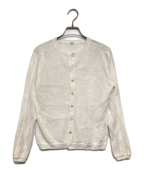 45R（フォーティファイブ・アール）45R (フォーティファイブ・アール) コットンカーディガン ホワイト サイズ:2の古着・服飾アイテム
