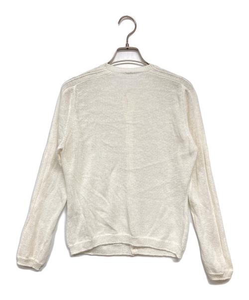45R（フォーティファイブ・アール）45R (フォーティファイブ・アール) コットンカーディガン ホワイト サイズ:2の古着・服飾アイテム