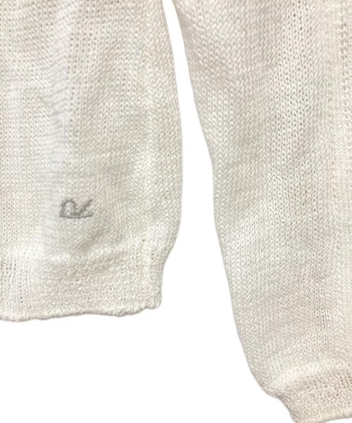 45R（フォーティファイブ・アール）45R (フォーティファイブ・アール) コットンカーディガン ホワイト サイズ:2の古着・服飾アイテム