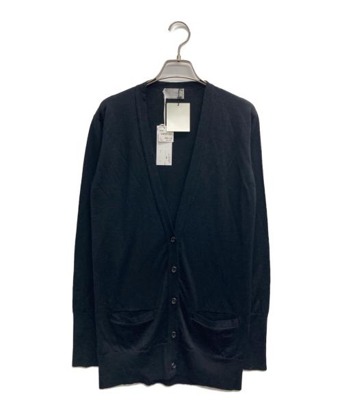 MARGARET HOWELL（マーガレットハウエル）MARGARET HOWELL (マーガレットハウエル) JOHN SMEDLEY (ジョンスメドレー) ウールカーディガン ブラック サイズ:記載なし（実寸サイズを参照ください） 未使用品の古着・服飾アイテム