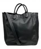 ear PAPILLONNERイアパピヨネ）の古着「レザー2WAYバッグ」｜ブラック