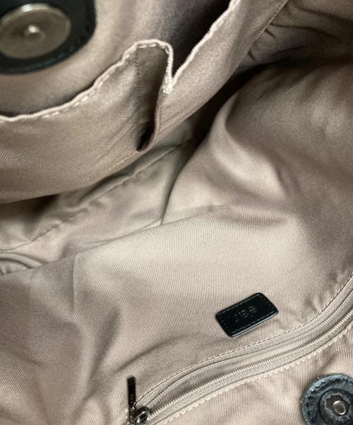 ear PAPILLONNER（イアパピヨネ）ear PAPILLONNER (イアパピヨネ) レザー2WAYバッグ ブラックの古着・服飾アイテム