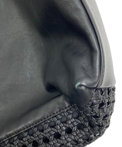 ear PAPILLONNER（イアパピヨネ）ear PAPILLONNER (イアパピヨネ) レザー2WAYバッグ ブラックの古着・服飾アイテム