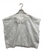 45Rフォーティファイブ・アール）の古着「24SS バチストフリルのMキャミ」｜ホワイト