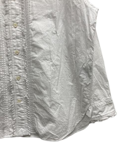 45R（フォーティファイブ・アール）45R (フォーティファイブ・アール) 504オックスのタックフリルオーシャンブラウス ホワイト サイズ:表記なしの古着・服飾アイテム