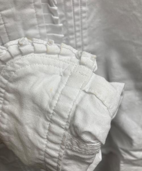 45R（フォーティファイブ・アール）45R (フォーティファイブ・アール) 504オックスのタックフリルオーシャンブラウス ホワイト サイズ:表記なしの古着・服飾アイテム