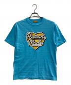 HUMAN MADEヒューマンメイド）の古着「ハートロゴTシャツ」｜スカイブルー
