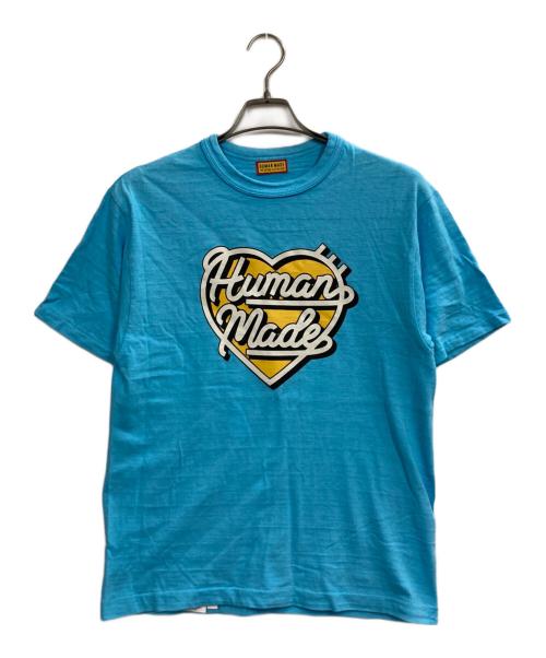 HUMAN MADE（ヒューマンメイド）HUMAN MADE (ヒューマンメイド) ハートロゴTシャツ スカイブルー サイズ:Mの古着・服飾アイテム