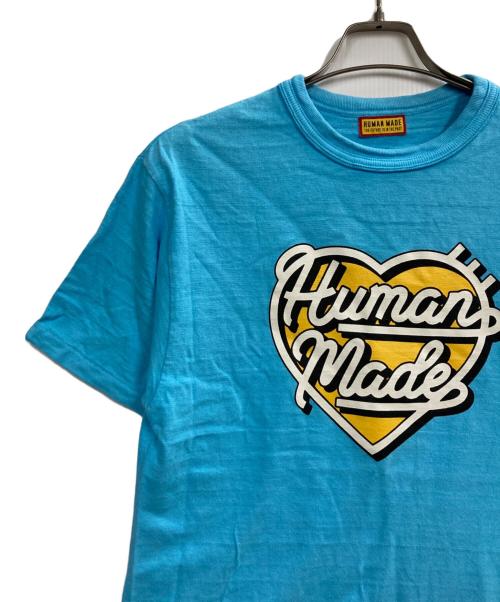 HUMAN MADE（ヒューマンメイド）HUMAN MADE (ヒューマンメイド) ハートロゴTシャツ スカイブルー サイズ:Mの古着・服飾アイテム