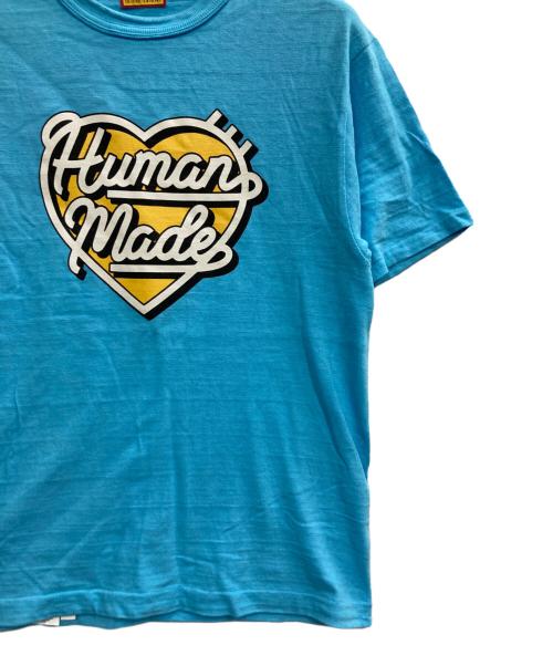 HUMAN MADE（ヒューマンメイド）HUMAN MADE (ヒューマンメイド) ハートロゴTシャツ スカイブルー サイズ:Mの古着・服飾アイテム