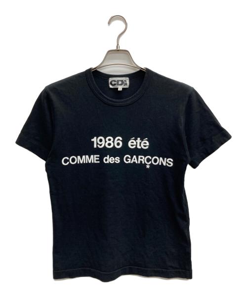 COMME des GARCONS（コムデギャルソン）COMME des GARCONS (コムデギャルソン) 1986 ete S/S TEE ブラック サイズ:Sの古着・服飾アイテム