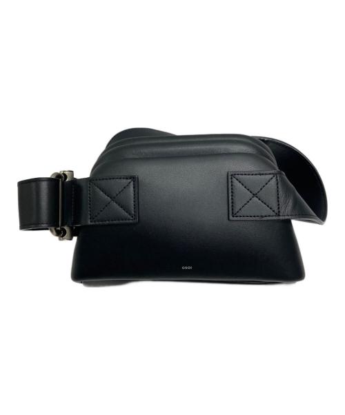 osoi（オソイ）OSOI (オソイ) がま口ショルダーバッグ ブラックの古着・服飾アイテム