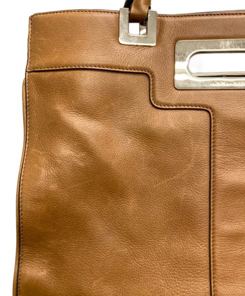 ANYA HINDMARCH（アニヤ・ハインドマーチ）ANYA HINDMARCH (アニヤ・ハインドマーチ) ハンドバッグ ベージュの古着・服飾アイテム